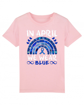 In Aprilie purtam albastru. Luna Autismului. In April we wear blue. Autism Cotton Pink