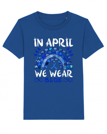 In Aprilie purtam albastru. Luna Autismului. In April we wear blue. Autism Majorelle Blue