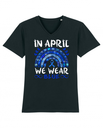 In Aprilie purtam albastru. Luna Autismului. In April we wear blue. Autism Black