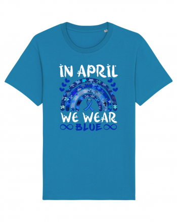 In Aprilie purtam albastru. Luna Autismului. In April we wear blue. Autism Azur