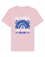 In Aprilie purtam albastru. Luna Autismului. In April we wear blue. Autism Tricou mânecă scurtă Unisex Rocker