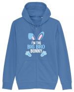 Eu sunt fratele mai mare iepurele de Paste. I'm the Big Bro Bunny Hanorac cu fermoar Unisex Connector