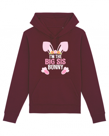 Sora mai mare tricou de Paste. I'm the Big Sis Bunny Burgundy