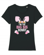 Sora mai mare tricou de Paste. I'm the Big Sis Bunny Tricou mânecă scurtă guler larg fitted Damă Expresser