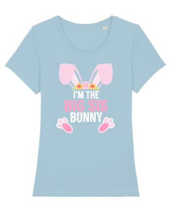 Sora mai mare tricou de Paste. I'm the Big Sis Bunny Sky Blue