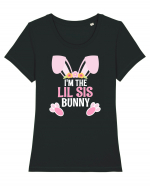 Sora mai mica cadou de Paste. I'm the Lil Sis Bunny Tricou mânecă scurtă guler larg fitted Damă Expresser