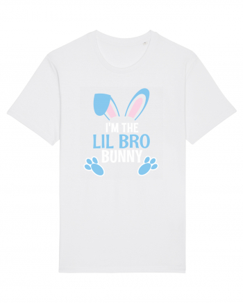 Cadou pentru fratele mai mic de Paste. I'm the Lil Bro Bunny White