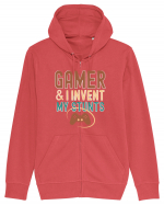 Sunt Gamer si imi inventez schemele si peripetiile. Gamer and I invent my s Hanorac cu fermoar Unisex Connector