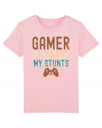 Sunt Gamer si imi inventez schemele si peripetiile. Gamer and I invent my s Tricou mânecă scurtă  Copii Mini Creator