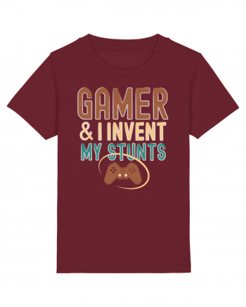 Sunt Gamer si imi inventez schemele si peripetiile. Gamer and I invent my s Burgundy