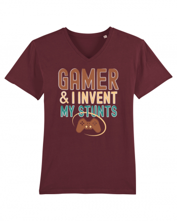 Sunt Gamer si imi inventez schemele si peripetiile. Gamer and I invent my s Burgundy