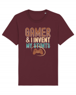 Sunt Gamer si imi inventez schemele si peripetiile. Gamer and I invent my s Tricou mânecă scurtă Unisex Rocker