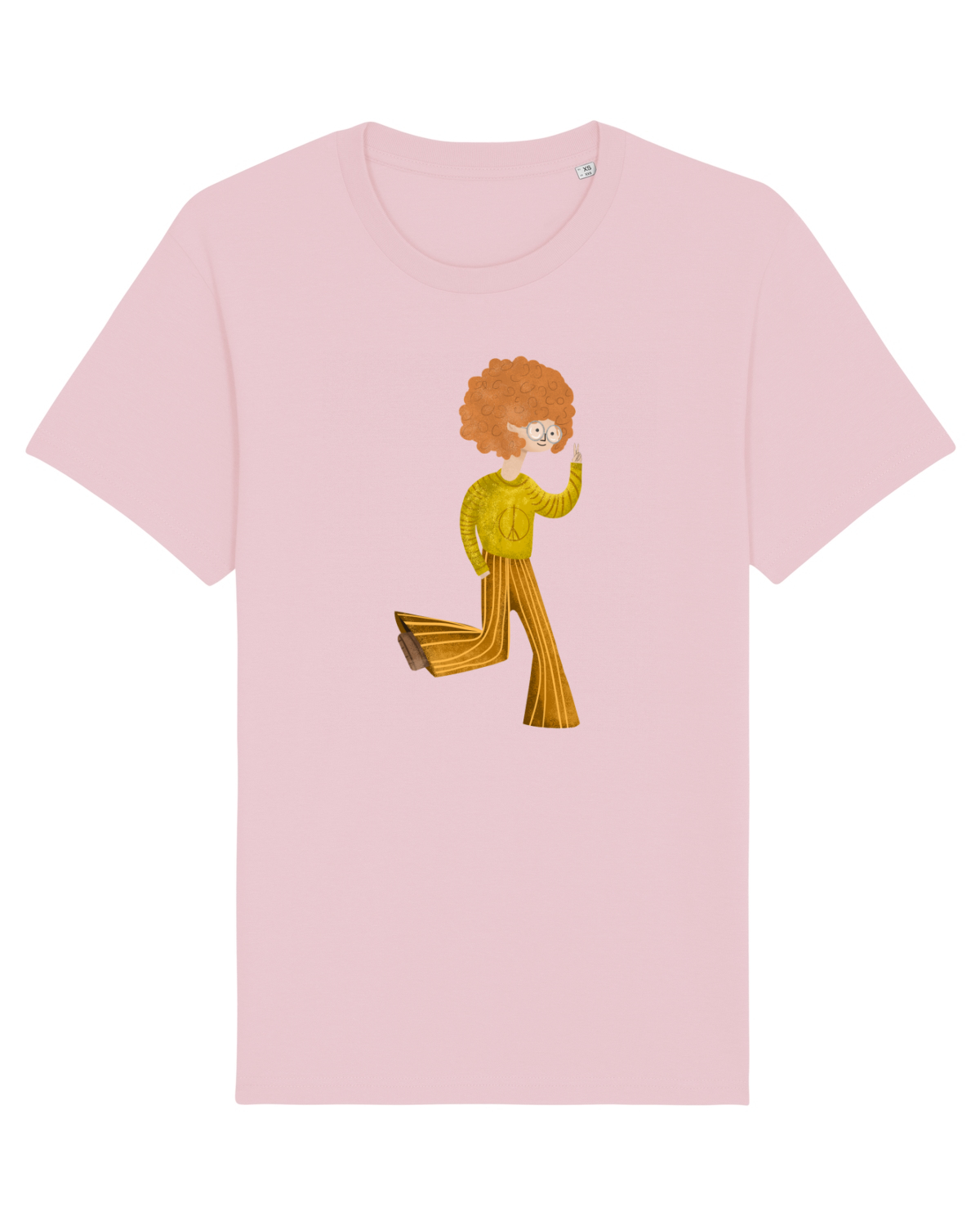 Tricou mânecă scurtă Unisex Rocker Cotton Pink