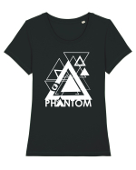 Phantom  Tricou mânecă scurtă guler larg fitted Damă Expresser