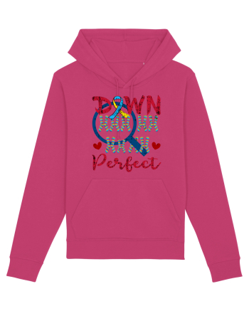 World Down 21 Trisomy Day Chromosomes Under Magnifying Glass Raspberry