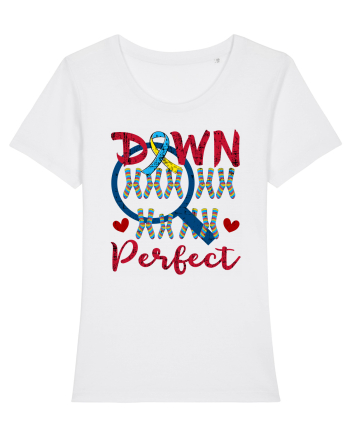 World Down 21 Trisomy Day Chromosomes Under Magnifying Glass White