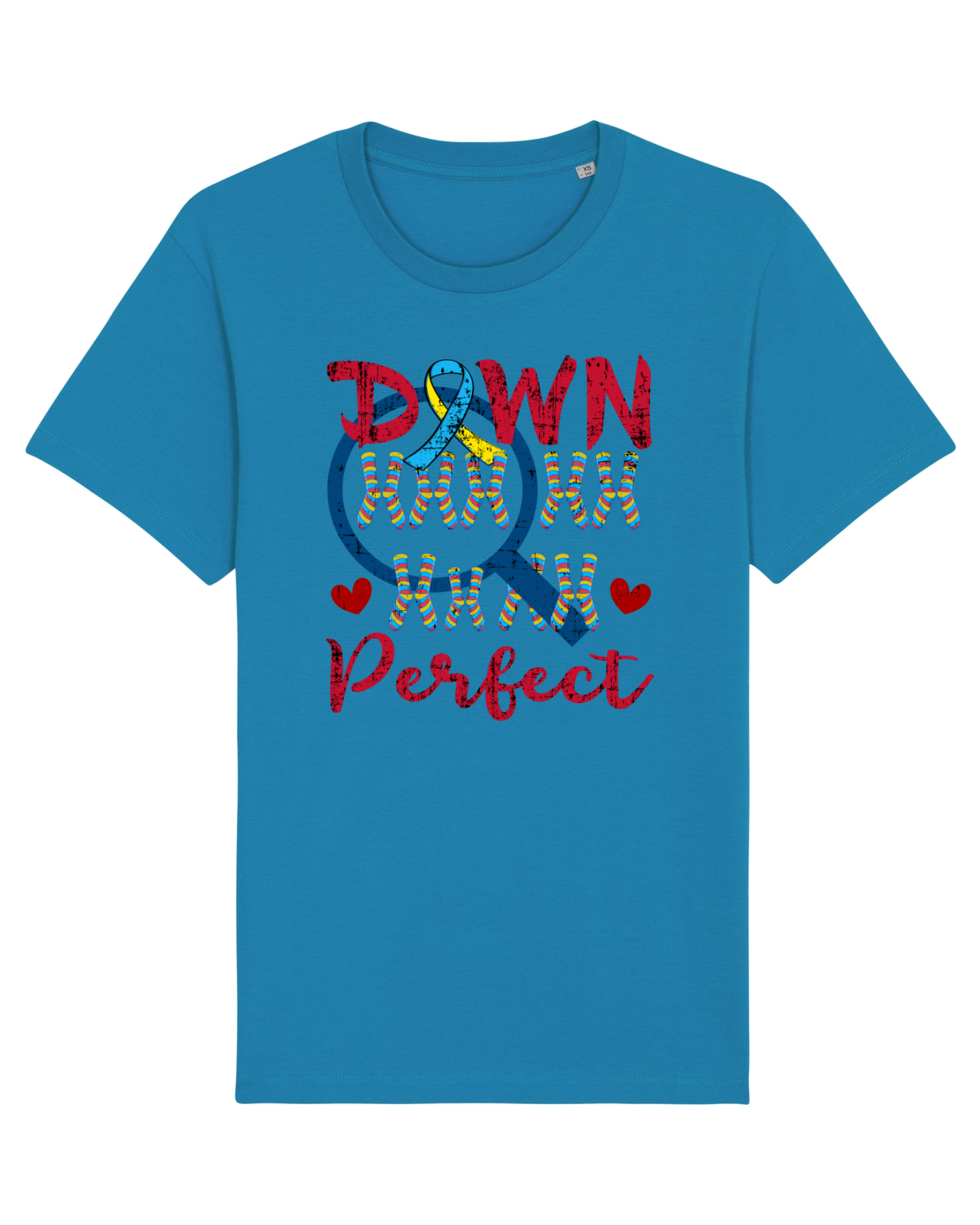 Tricou mânecă scurtă Unisex Rocker Azur