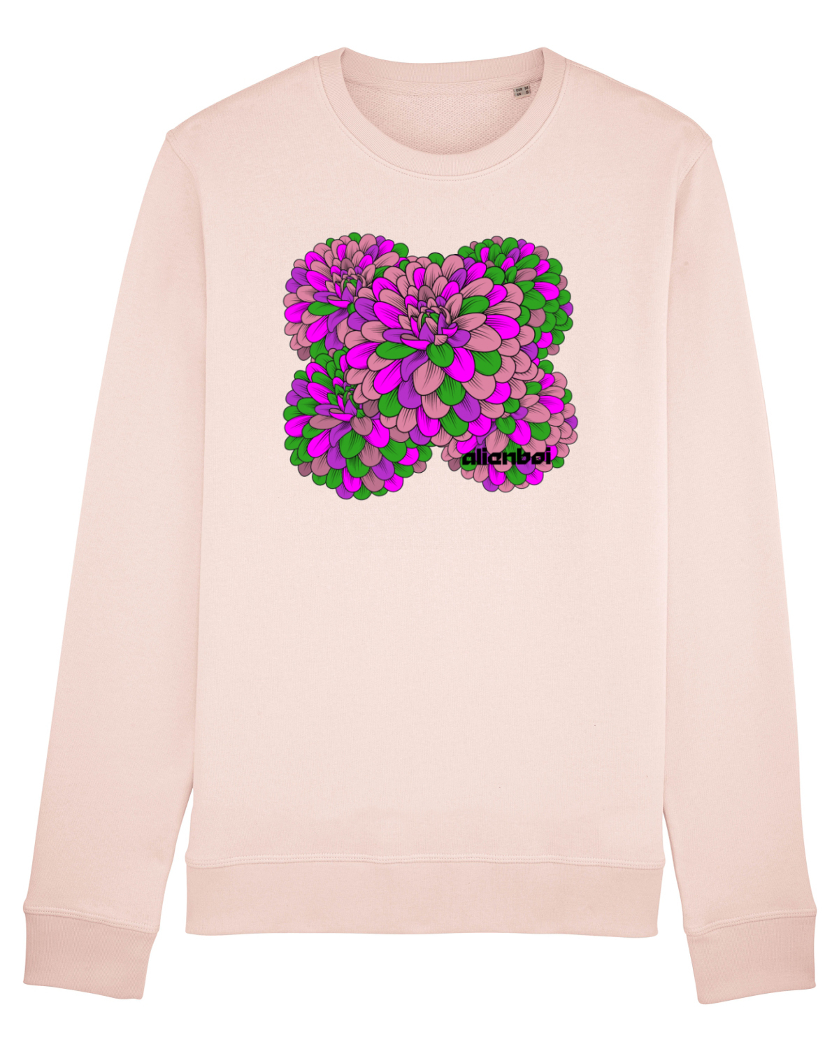 Bluză mânecă lungă Unisex Rise Candy Pink