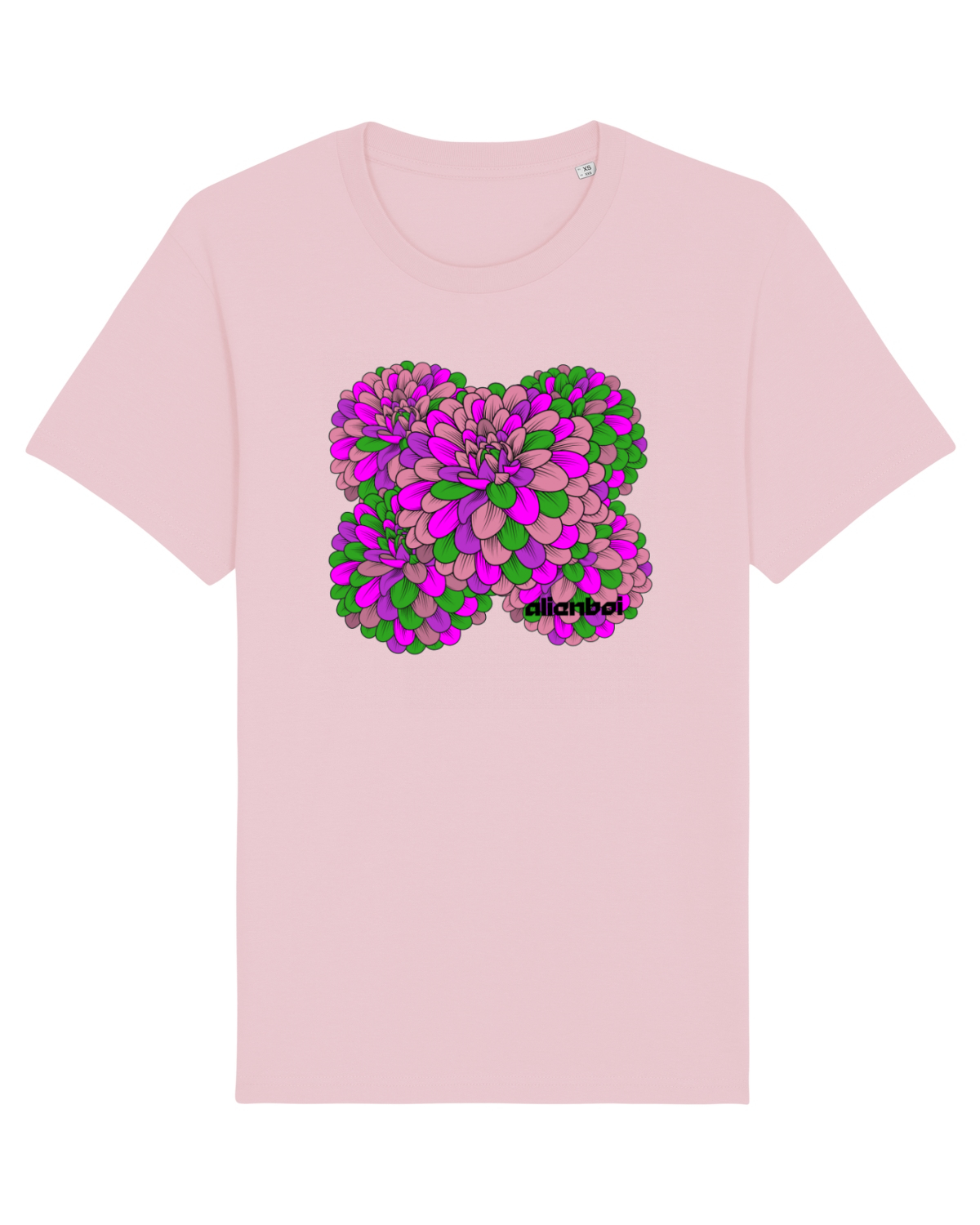 Tricou mânecă scurtă Unisex Rocker Cotton Pink