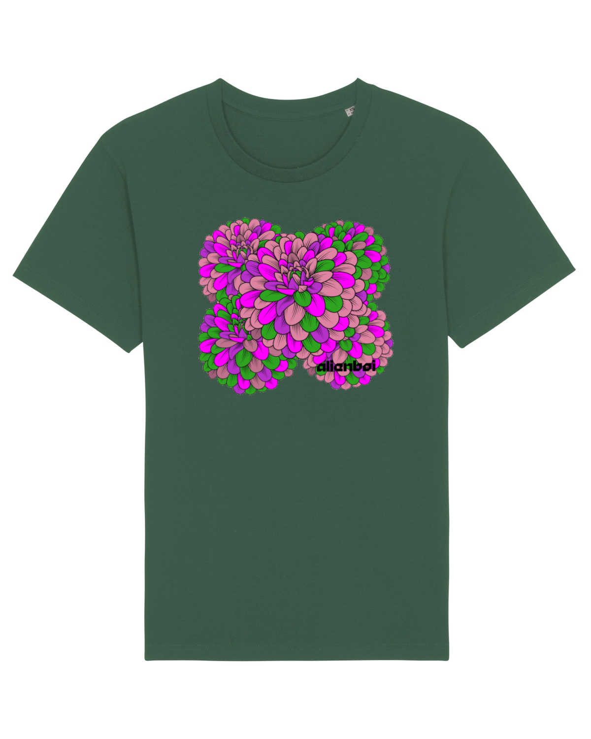 Tricou mânecă scurtă Unisex Rocker Bottle Green