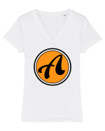 alienboi ALIEN COIN Tricou mânecă scurtă guler V Damă Evoker
