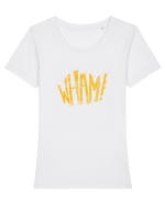 Wham! Tricou mânecă scurtă guler larg fitted Damă Expresser