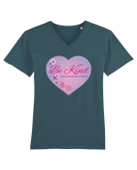 Be kind! Tricou mânecă scurtă guler V Bărbat Presenter