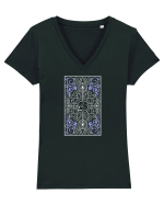 Deadly Card Tricou mânecă scurtă guler V Damă Evoker