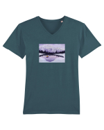 Purple Kitty Love  Tricou mânecă scurtă guler V Bărbat Presenter