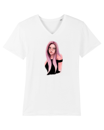 Pink Girl White