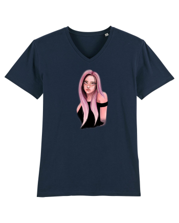 Pink Girl French Navy