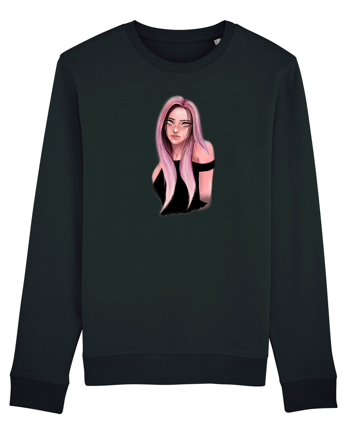 Bluză mânecă lungă Unisex Rise Black