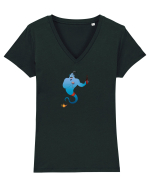 Genie Tricou mânecă scurtă guler V Damă Evoker