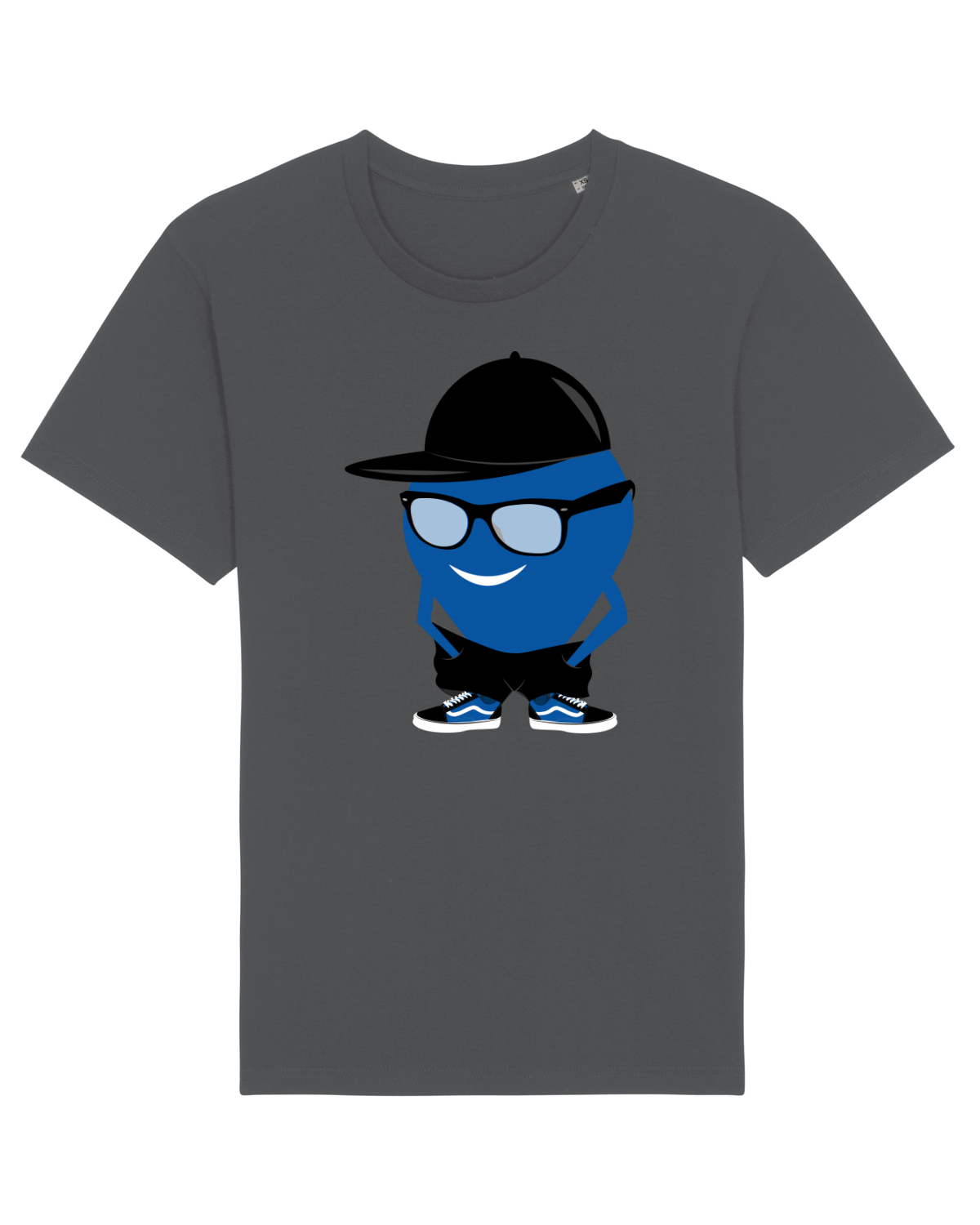 Tricou mânecă scurtă Unisex Rocker Anthracite