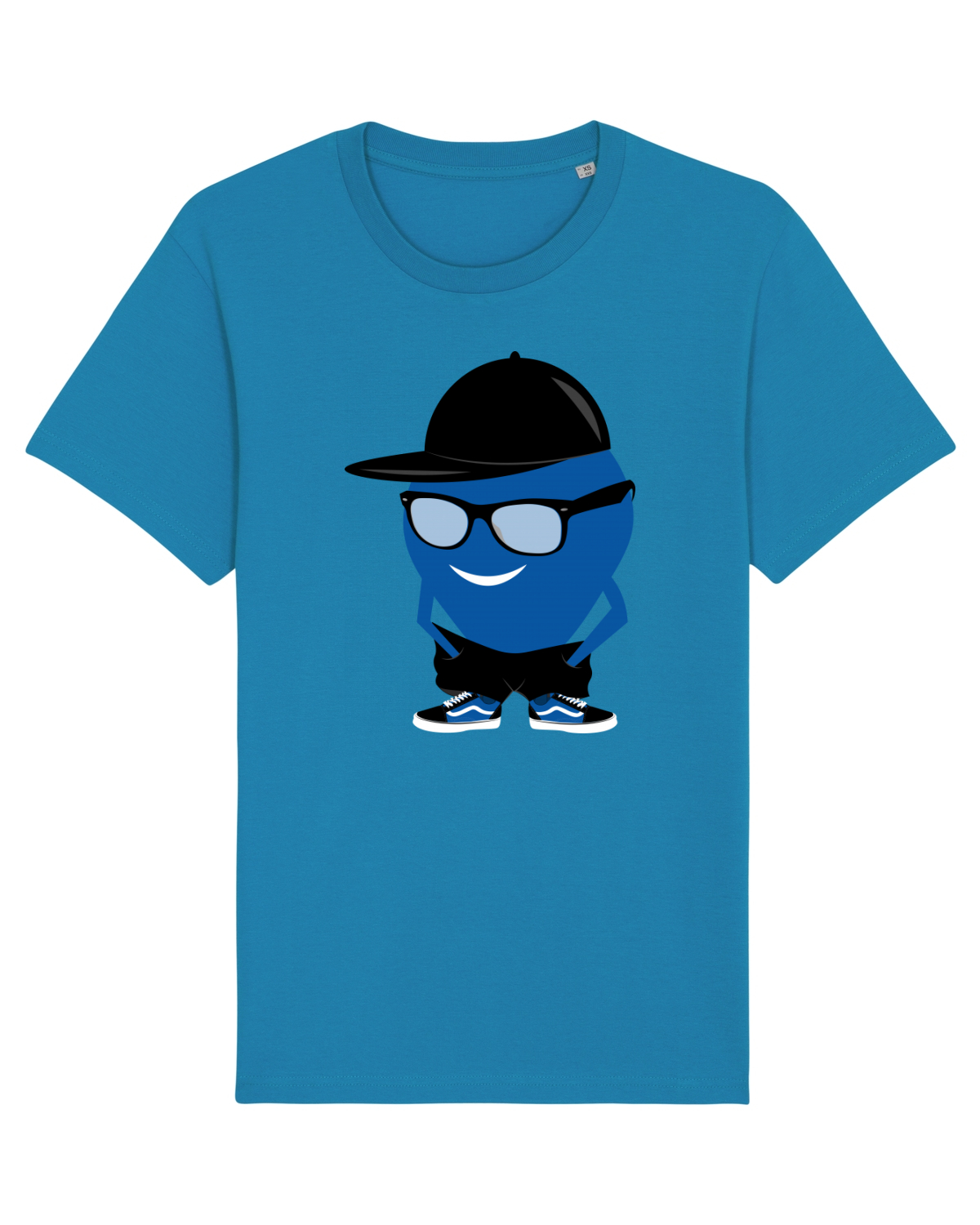 Tricou mânecă scurtă Unisex Rocker Azur