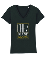 Sezi Bland Tricou mânecă scurtă guler V Damă Evoker