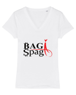 Spaga Tricou mânecă scurtă guler V Damă Evoker
