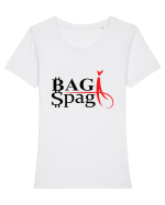 Spaga Tricou mânecă scurtă guler larg fitted Damă Expresser