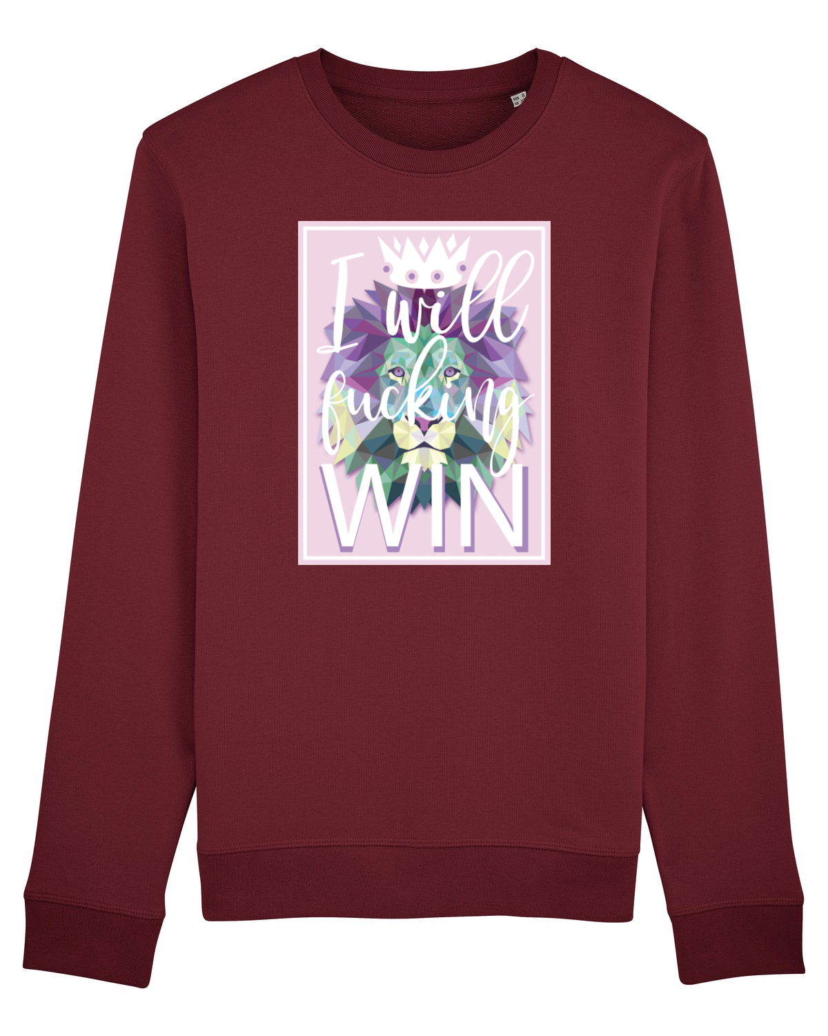 Bluză mânecă lungă Unisex Rise Burgundy
