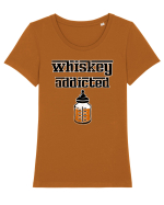whiskey addicted Tricou mânecă scurtă guler larg fitted Damă Expresser