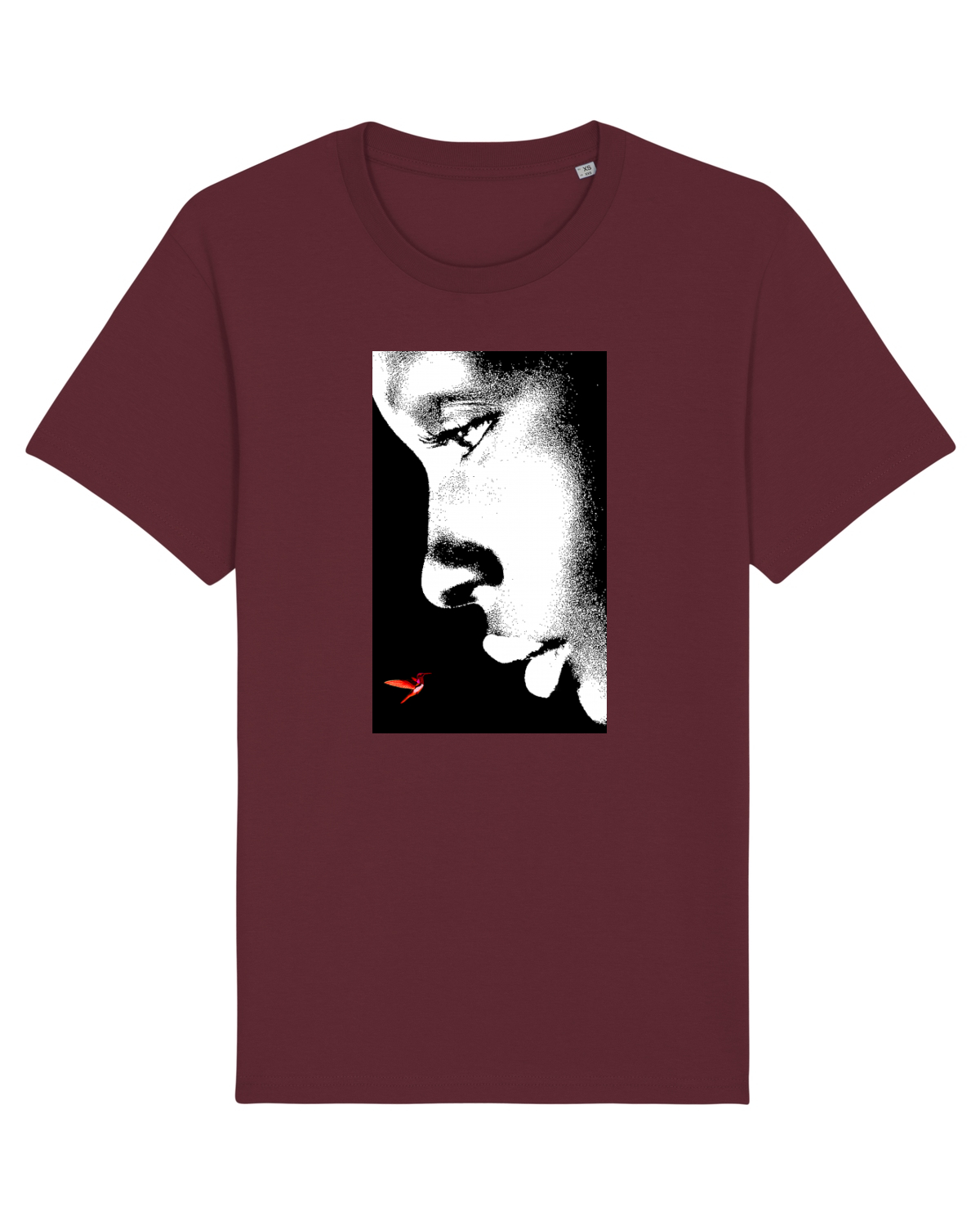 Tricou mânecă scurtă Unisex Rocker Burgundy