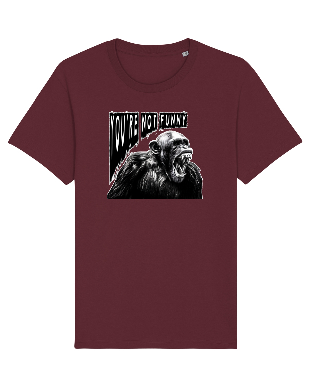 Tricou mânecă scurtă Unisex Rocker Burgundy
