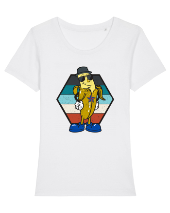 Retro Cool Banana White