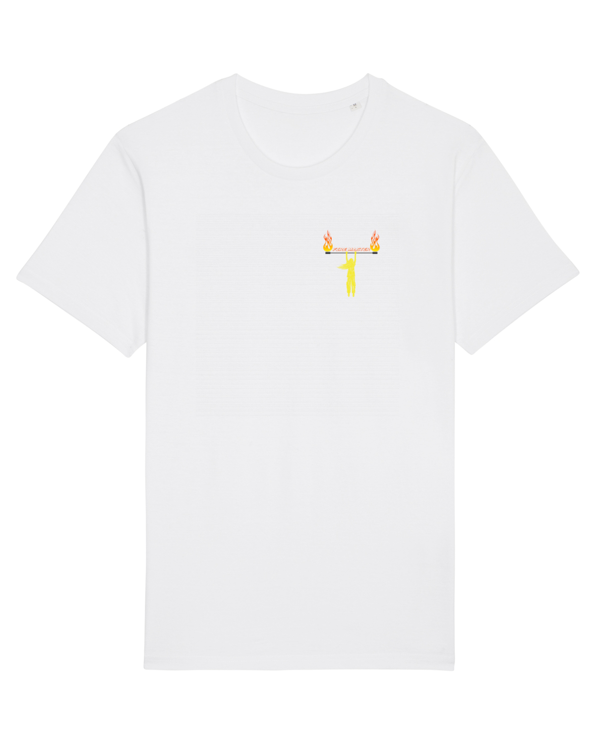 Tricou mânecă scurtă Unisex Rocker White