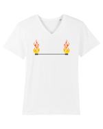 FIRE Stafffff Tricou mânecă scurtă guler V Bărbat Presenter