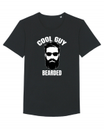 Cool Guy Bearded Tricou mânecă scurtă guler larg Bărbat Skater