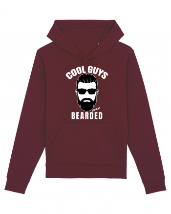 Cool Guys Are Bearded Burgundy