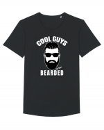 Cool Guys Are Bearded Tricou mânecă scurtă guler larg Bărbat Skater