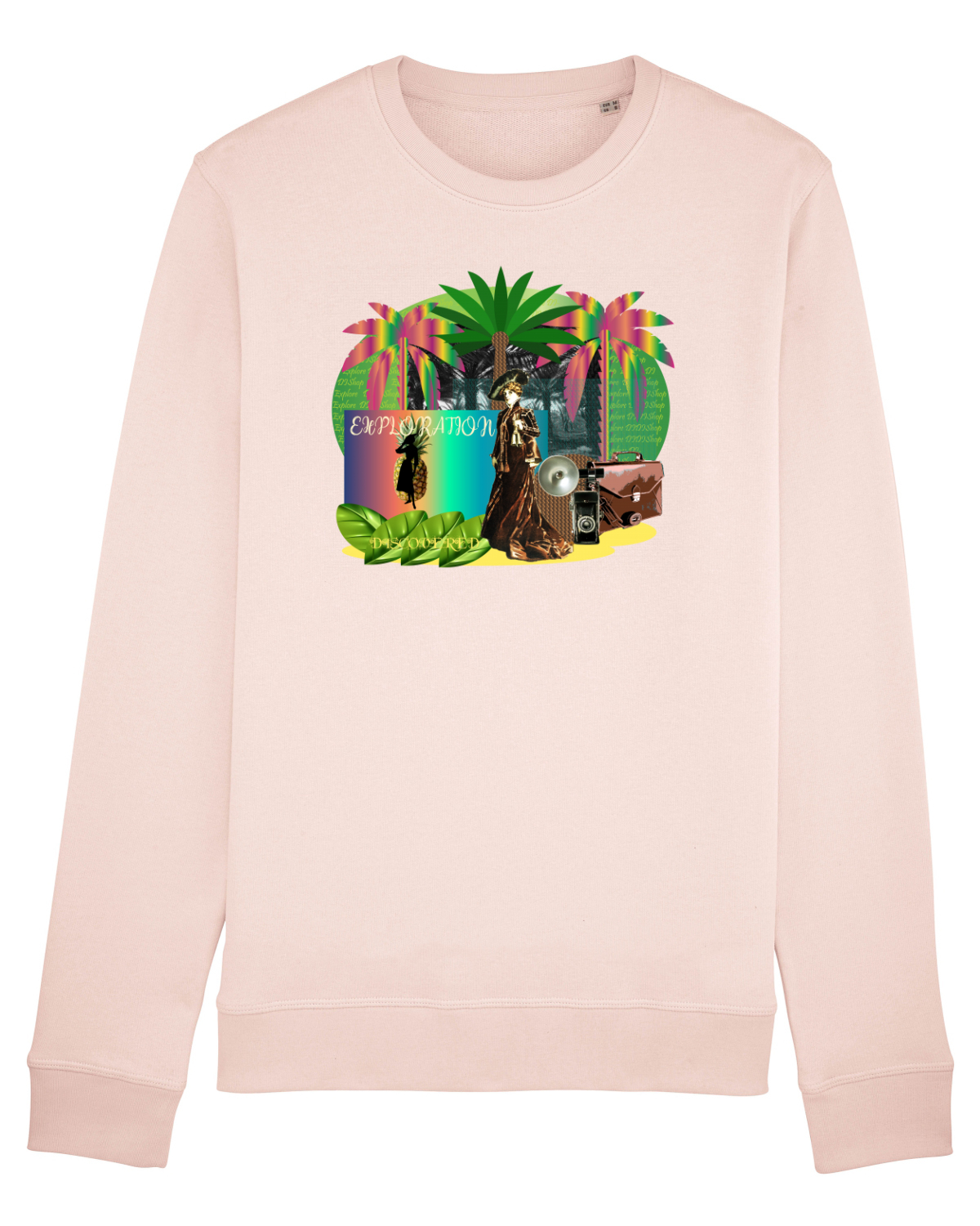 Bluză mânecă lungă Unisex Rise Candy Pink