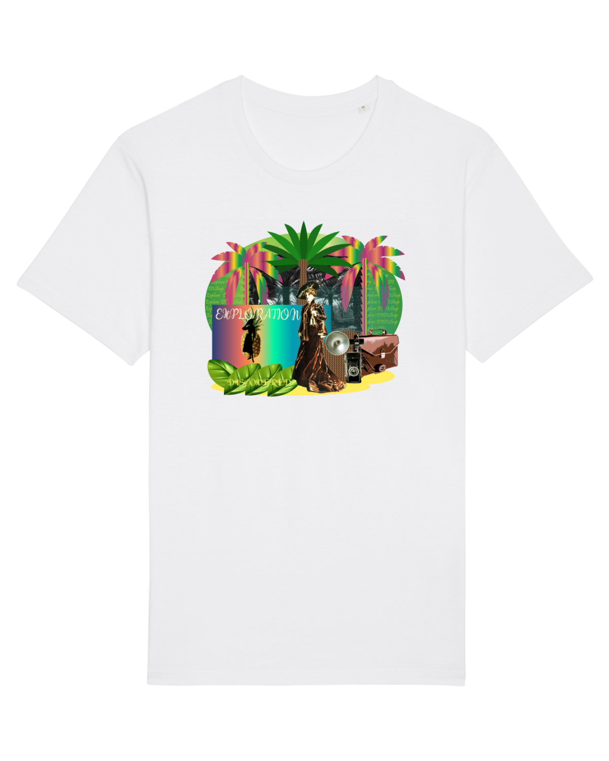 Tricou mânecă scurtă Unisex Rocker White